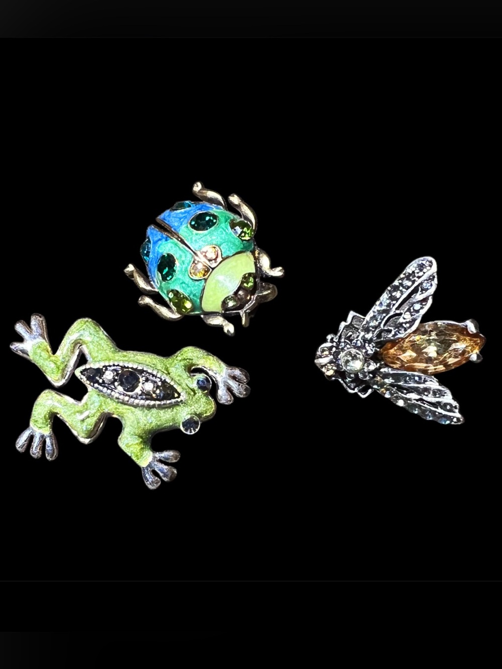 Trio Vintage Nature Brooches